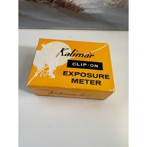 Vintage Kalimar Clip-On Exposure Meter Model 2031 Made in Japan with Box & Case